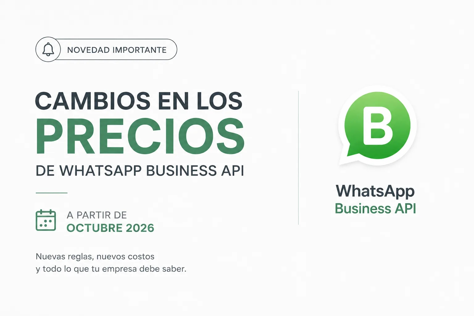 Cambio de precios de WhatsApp en octubre de 2026: qué cambia y cómo prepararte